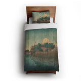 Taj Mahal Twilight by Charles Bartlett in Twin XL (68" x 92") Size