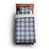 Buffalo Plaid Steel Blue in Twin XL (68" x 92") Size