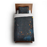 Jacob Navy & Orange in Twin XL (68" x 92") Size