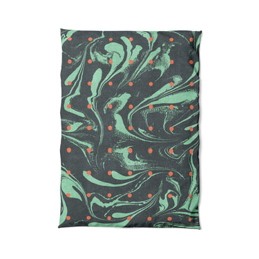 Acid Burn Teal & Orange in Twin XL (68" x 92") Size