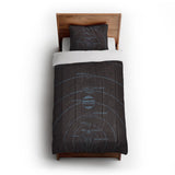 Solar System Burgandy & Powder Blue in Twin XL (68" x 92") Size
