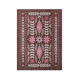 Topanga Burgundy & Pink in Twin XL (68" x 92") Size
