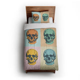Pop Art Skulls in Twin XL (68" x 92") Size