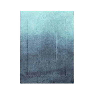 Kieran Watercolor Teal Ombre in Twin XL (68" x 92") Size