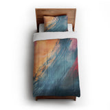 Eloise Blue & Pink in Twin XL (68" x 92") Size