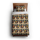 Tribal Birds Black in Twin XL (68" x 92") Size