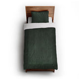 Keanu Watercolor Dark Green Ombre in Twin XL (68" x 92") Size