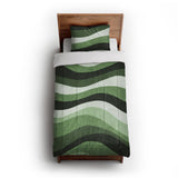 Sinuous Green Monochrome in Twin XL (68" x 92") Size