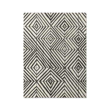 Ludwig Black & Ivory in Twin XL (68" x 92") Size