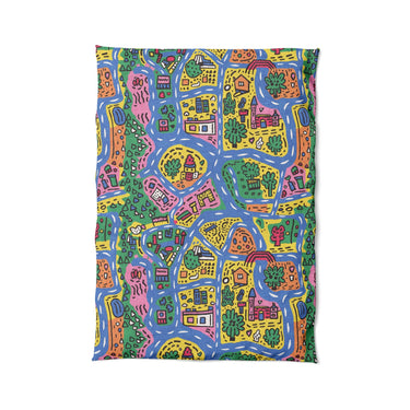 Kids Road Map in Twin XL (68" x 92") Size