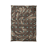 Acid Burn Brown & Carolina Blue in Twin XL (68" x 92") Size
