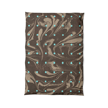 Acid Burn Brown & Carolina Blue in Twin XL (68" x 92") Size