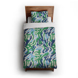 Leonardo Blue Green in Twin XL (68" x 92") Size