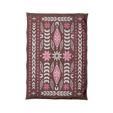 Topanga Burgundy & Pink in Twin XL (68" x 92") Size
