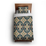 Merrin Blue & Ivory in Twin XL (68" x 92") Size