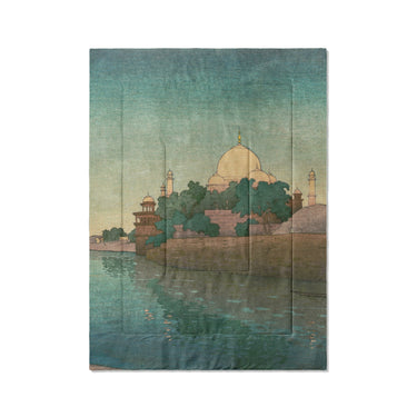Taj Mahal Twilight by Charles Bartlett in Twin XL (68" x 92") Size