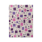 Geometric Confetti Purple & Pink in Twin XL (68" x 92") Size