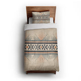 Loxcie Ivory & Blue in Twin XL (68" x 92") Size