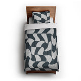 Twyla Checkered Navy in Twin XL (68" x 92") Size