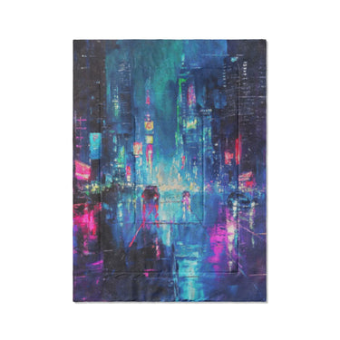 Dystopia Cityscape in Twin XL (68" x 92") Size