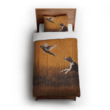 That Dog'll Hunt Orange in Twin XL (68" x 92") Size