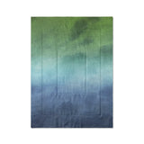 Micah Watercolor Blue & Green in Twin XL (68" x 92") Size