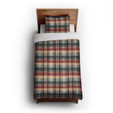 Monaghan Plaid Blue & Red in Twin XL (68" x 92") Size