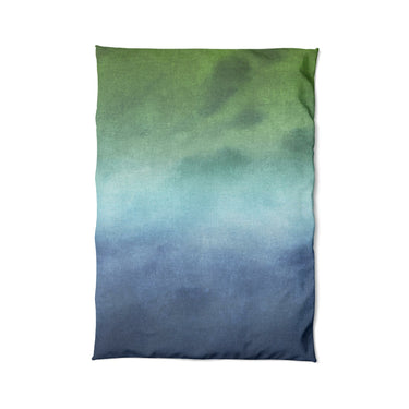 Micah Watercolor Blue & Green in Twin XL (68" x 92") Size
