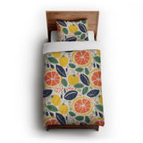 Pamplemousse and Bay Leaf in Twin XL (68" x 92") Size
