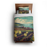 Finger Lakes Vineyard in Twin XL (68" x 92") Size