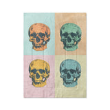Pop Art Skulls in Twin XL (68" x 92") Size
