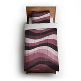 Sinuous Maroon Monochrome in Twin XL (68" x 92") Size