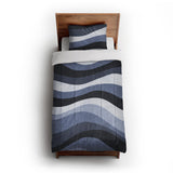 Sinuous Navy Monochrome in Twin XL (68" x 92") Size