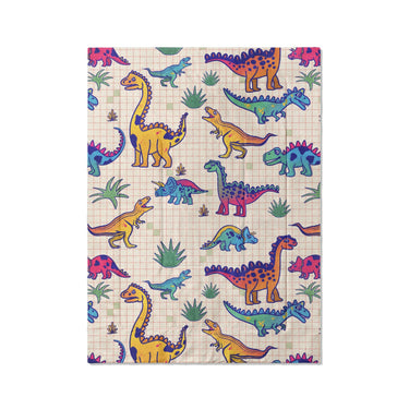 Doodle Dinos in Twin XL (68" x 92") Size