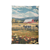 Vermont Spring Farmlife in Twin XL (68" x 92") Size