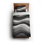 Sinuous Grey Monochrome in Twin XL (68" x 92") Size