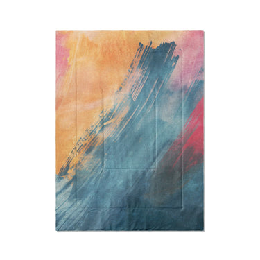 Eloise Blue & Pink in Twin XL (68" x 92") Size