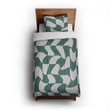 Twyla Checkered Aquamarine in Twin XL (68" x 92") Size