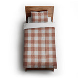 Buffalo Plaid Light Terracotta in Twin XL (68" x 92") Size