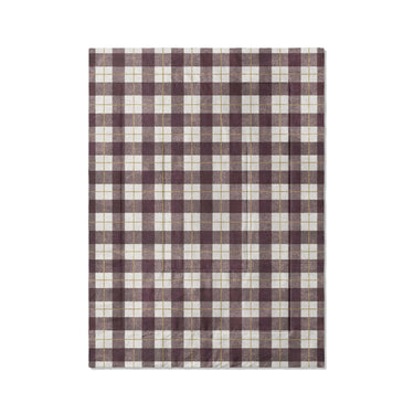 Wallace Plaid Maroon & Gold in Twin XL (68" x 92") Size