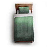 Kieran Watercolor Green Ombre in Twin XL (68" x 92") Size