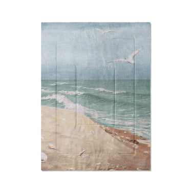 On the Beach by Fidelia Bridges in Twin XL (68" x 92") Size