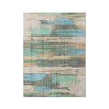 Jörgan Teal & Taupe in Twin XL (68" x 92") Size