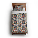 Georgiana Navy & Red in Twin XL (68" x 92") Size