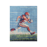 8 Bit Running Back in Twin (68" x 88") Size