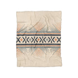 Loxcie Ivory & Blue in Twin (68" x 88") Size