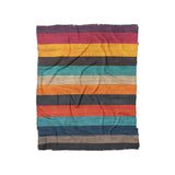 Brush Stripes Multicolor in Twin (68" x 88") Size