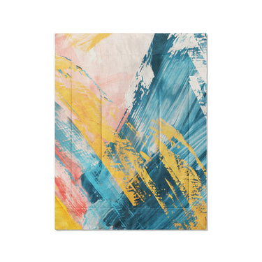 Egon Blue & Yellow in Twin (68" x 88") Size