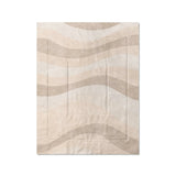 Sinuous Ivory Monochrome in Twin (68" x 88") Size