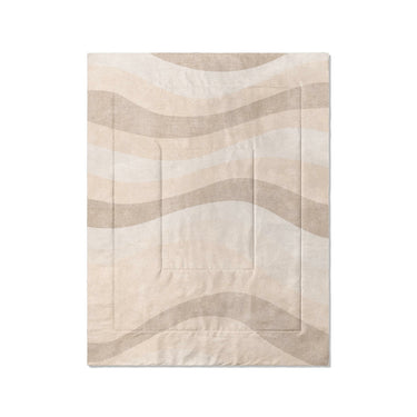 Sinuous Ivory Monochrome in Twin (68" x 88") Size